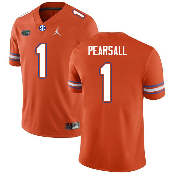 Men #1 Ricky Pearsall Florida Gators College Football Jerseys Sale-Orange